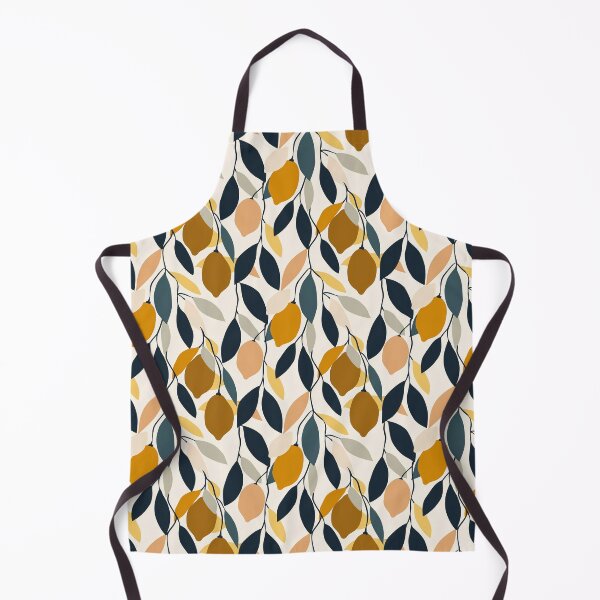 Item preview, Abstract Citrus Grove — Earth Tone Print in Teal and Ocher designed and sold by BestVarieties.