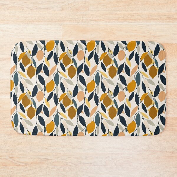 Item preview, Abstract Citrus Grove — Earth Tone Print in Teal and Ocher designed and sold by BestVarieties.
