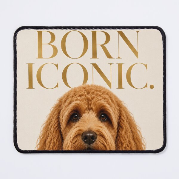 Item preview, Born Iconic Apricot Cockapoo Dog Portrait Minimalist designed and sold by Cockapoo Society.