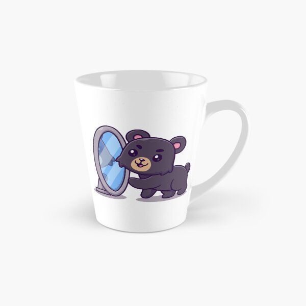Item preview, Cute Teddy Bear Looking in the Mirror Cartoon designed and sold by rarebutnocar.