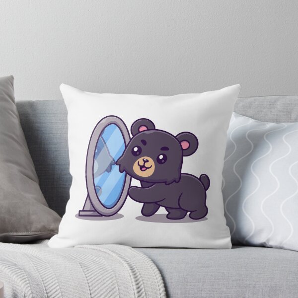 Item preview, Cute Teddy Bear Looking in the Mirror Cartoon designed and sold by rarebutnocar.