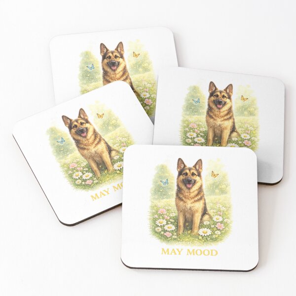 Item preview, German Shepherd May Mood – Spring Sunshine Dog designed and sold by Zampettalibera.
