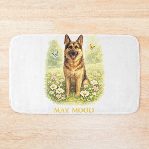Item preview, German Shepherd May Mood – Spring Sunshine Dog designed and sold by Zampettalibera.