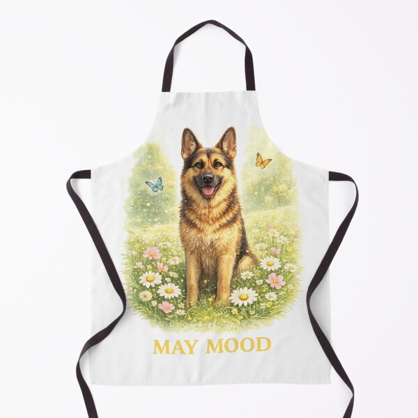 Item preview, German Shepherd May Mood – Spring Sunshine Dog designed and sold by Zampettalibera.