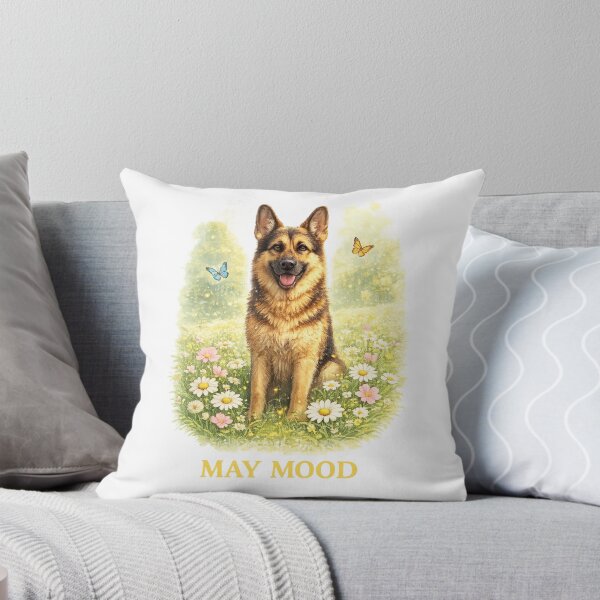 Item preview, German Shepherd May Mood – Spring Sunshine Dog designed and sold by Zampettalibera.