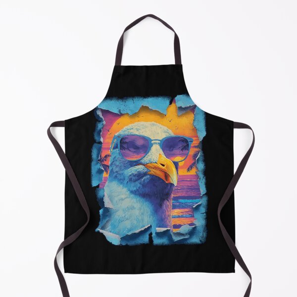 Item preview, Seagull with Sunglasses Sunset Beach Tropical Animal Summer designed and sold by Littermin.