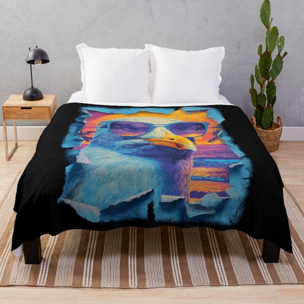 Item preview, Seagull with Sunglasses Sunset Beach Tropical Animal Summer designed and sold by Littermin.