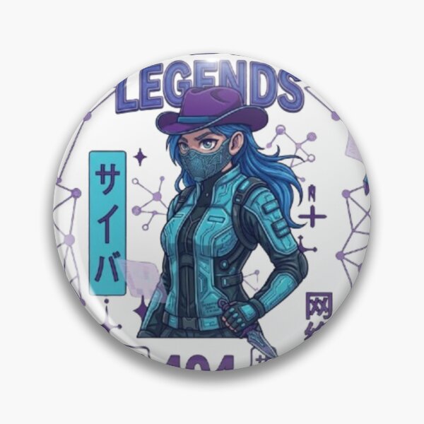 Item preview, Cyber Legends hacker in futuristic neon style designed and sold by Ahmedsyde.