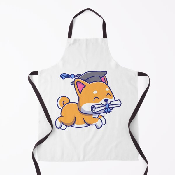 Item preview, Cute Graduation Shiba Inu Dog with Diploma Cartoon designed and sold by rarebutnocar.
