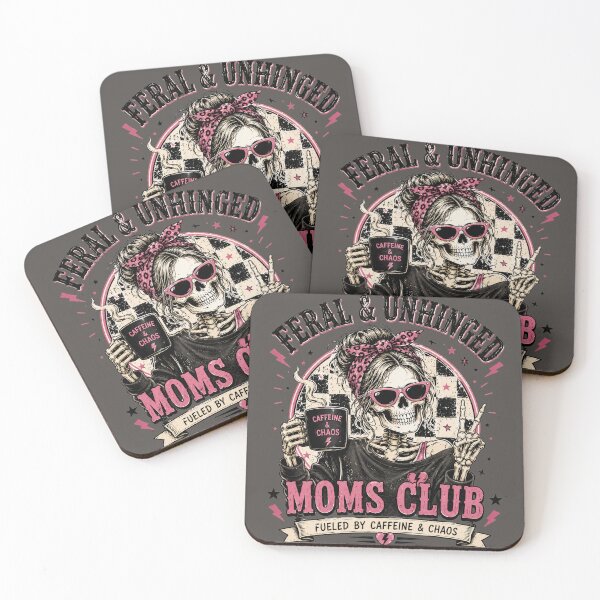 Item preview, Feral & Unhinged Moms Club Skeleton Mom Skull designed and sold by bosamji.