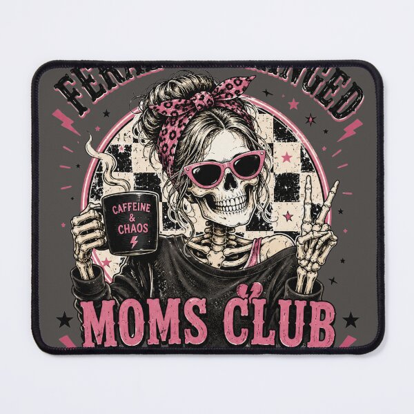Item preview, Feral & Unhinged Moms Club Skeleton Mom Skull designed and sold by bosamji.