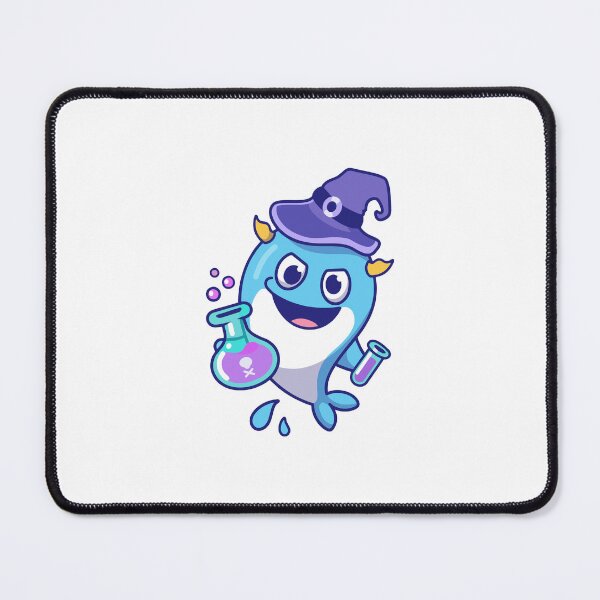 Item preview, Cute Witch Monster with Magic Chemical Flask Cartoon designed and sold by rarebutnocar.
