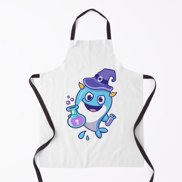 Item preview, Cute Witch Monster with Magic Chemical Flask Cartoon designed and sold by rarebutnocar.