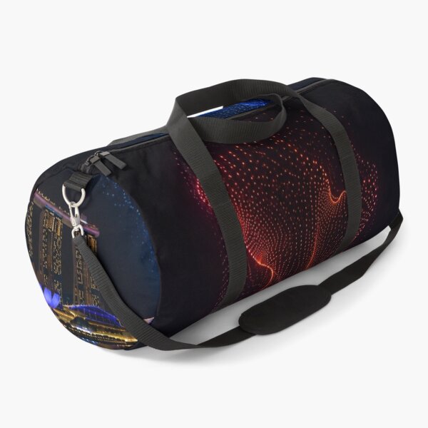 Item preview, Neon Ascension Over Singapore Made With Drones designed and sold by JcAbstractArt.