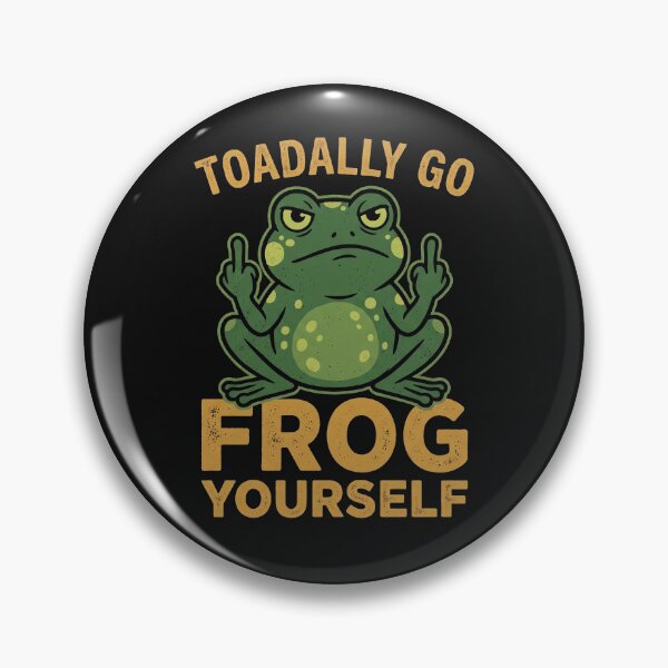 Item preview, Toadally Go Frog Yourself Funny Angry Amphibian designed and sold by AdyKurniawan.