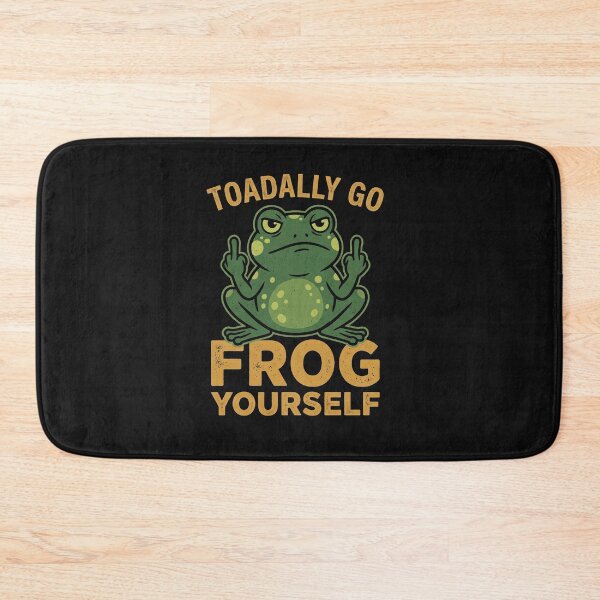 Item preview, Toadally Go Frog Yourself Funny Angry Amphibian designed and sold by AdyKurniawan.