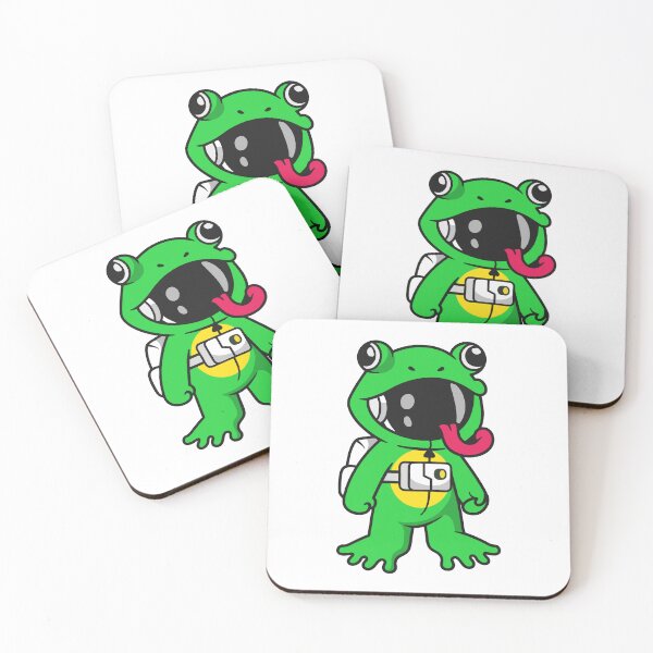 Item preview, Cute Frog Astronaut with Space Helmet Cartoon designed and sold by rarebutnocar.