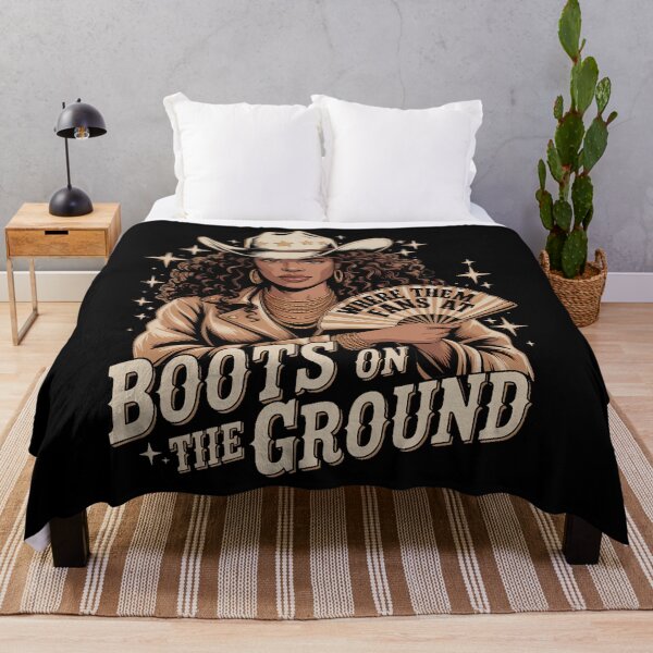 Item preview, Boots On The Ground Juneteenth Cowgirl Where Them Fans At  designed and sold by sailorjessiArt.