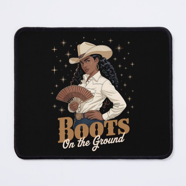 Item preview, Boots On The Ground Juneteenth Cowgirl Where Them Fans At  designed and sold by sailorjessiArt.