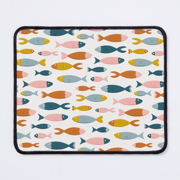 Item preview, Swimming Fish in Retro Pastels designed and sold by HonestiesPrints.