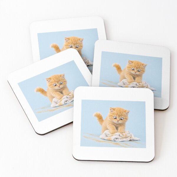 Item preview, Tiny Kitten Cleans Up the Evidence designed and sold by LovelyCatGalaxy.