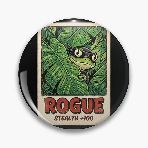 Item preview, Funny Rogue Class Stealth 100 Frog Meme Card designed and sold by DuckOddity.