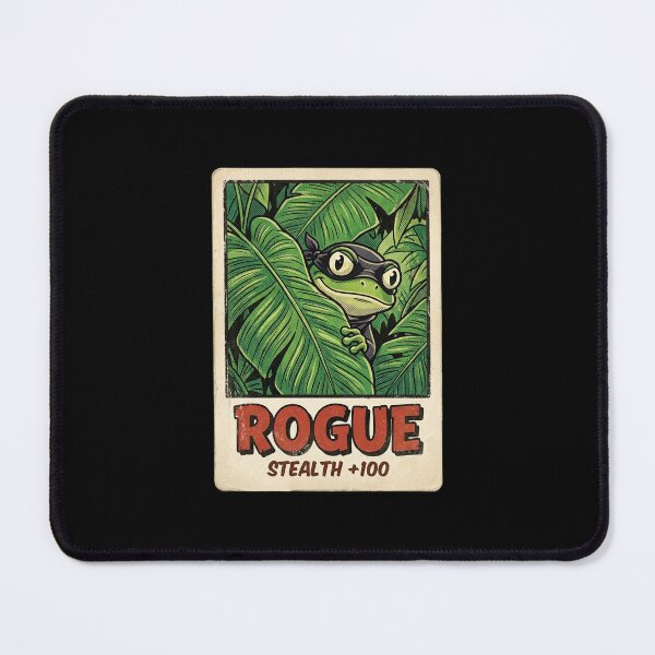 Item preview, Funny Rogue Class Stealth 100 Frog Meme Card designed and sold by DuckOddity.