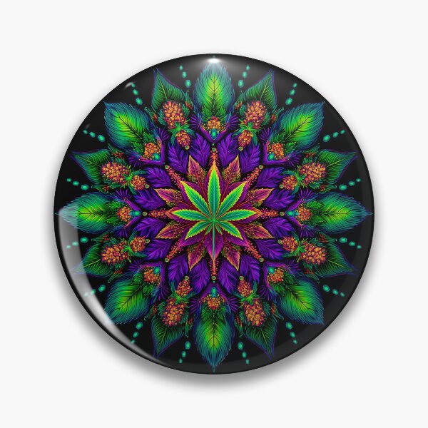 Item preview, Marijuana Weed Leaf Mandala | Cannabis Psychedelic Art designed and sold by Manafold.