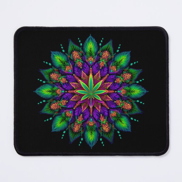Item preview, Marijuana Weed Leaf Mandala | Cannabis Psychedelic Art designed and sold by Manafold.