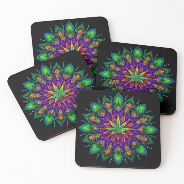 Item preview, Marijuana Weed Leaf Mandala | Cannabis Psychedelic Art designed and sold by Manafold.