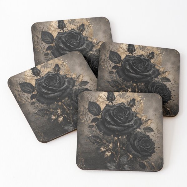 Item preview, Black Roses Dark Floral designed and sold by VelarisMoon.