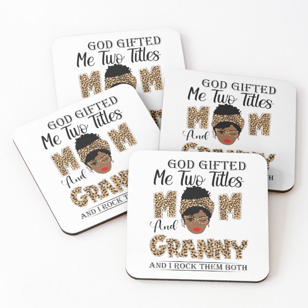 Item preview, Womens God Gifted Me Two Titles Mom And Granny And I Rock Them Both designed and sold by GabbyKash.