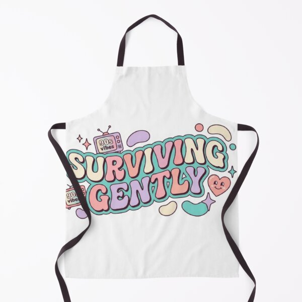 Item preview, Surviving Gently Retro 90s Aesthetic Sticker designed and sold by The Creative Canva.