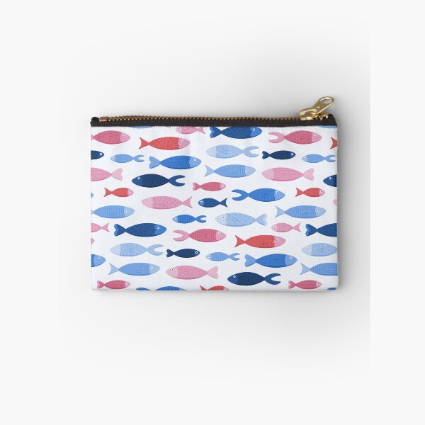 Item preview, Swimming Fish in Blue & Red designed and sold by HonestiesPrints.