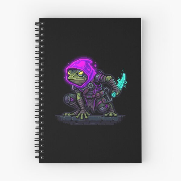 Item preview, 16 Bit Pixel Art Cyber Fantasy Neon Frog Rogue designed and sold by DuckOddity.