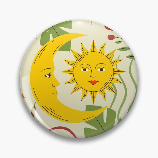 Item preview, Celestial Harmony: Retro Sun, Moon, and Botanical Haven designed and sold by AllaMashycheva.