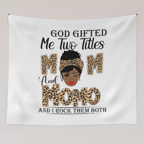Item preview, Womens God Gifted Me Two Titles Mom And Momo And I Rock Them Both designed and sold by GabbyKash.