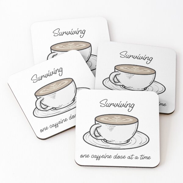 Item preview, Surviving One Caffeine Dose At A Time, Fun, Trendy, Coffee Lovers T-Shirt designed and sold by Boysmom21.