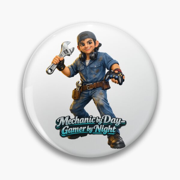 Item preview, Mechanic by Day Gamer by Night Garage Art designed and sold by AleksKos.