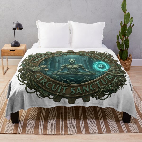 Item preview, Sunken Cathedral Ancient Robot Sanctuary Badge designed and sold by octozap.