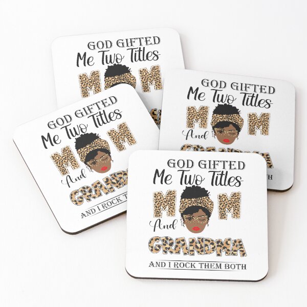 Item preview, Womens God Gifted Me Two Titles Mom And grandma And I Rock Them Both designed and sold by GabbyKash.