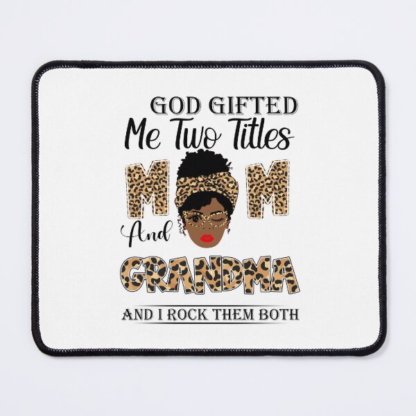 Item preview, Womens God Gifted Me Two Titles Mom And grandma And I Rock Them Both designed and sold by GabbyKash.