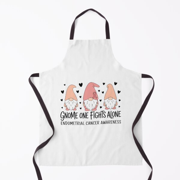 Item preview, GNOME ONE FIGHTS ALONE Endometrial Cancer Awareness Bundle Peach Ribbon designed and sold by sailorjessiArt.