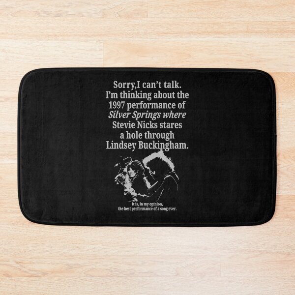 Item preview, Fleetwood Mac Silver Springs 1997 Performance Quote Minimalist Text Art designed and sold by BrandyFreika.