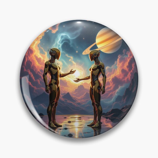 Item preview, Cosmic Connection – Two souls of steel in a moment of light between Saturnian dreams and stardust designed and sold by FotoworldEdel.