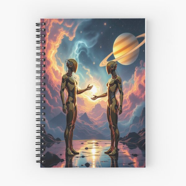 Item preview, Cosmic Connection – Two souls of steel in a moment of light between Saturnian dreams and stardust designed and sold by FotoworldEdel.