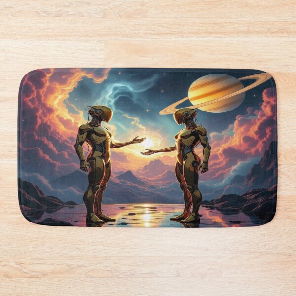 Item preview, Cosmic Connection – Two souls of steel in a moment of light between Saturnian dreams and stardust designed and sold by FotoworldEdel.