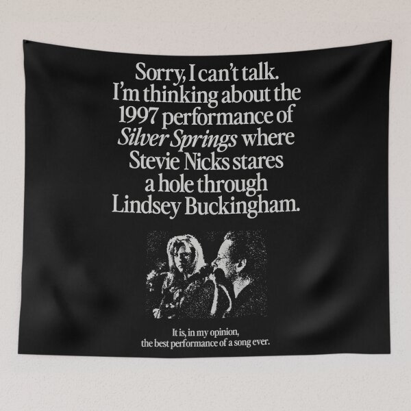 Item preview, Stevie Nicks Stares Hole Lindsey Buckingham Silver Springs designed and sold by BrandyFreika.