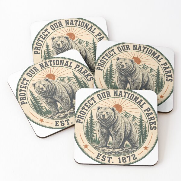 Item preview, Protected Our National Parks – Vintage Bear Wilderness Design designed and sold by VoidRebel.