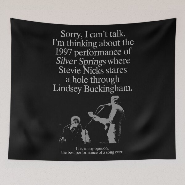 Item preview, Fleetwood Mac Silver Springs 1997 Live Dance Stares Text Design designed and sold by BrandyFreika.